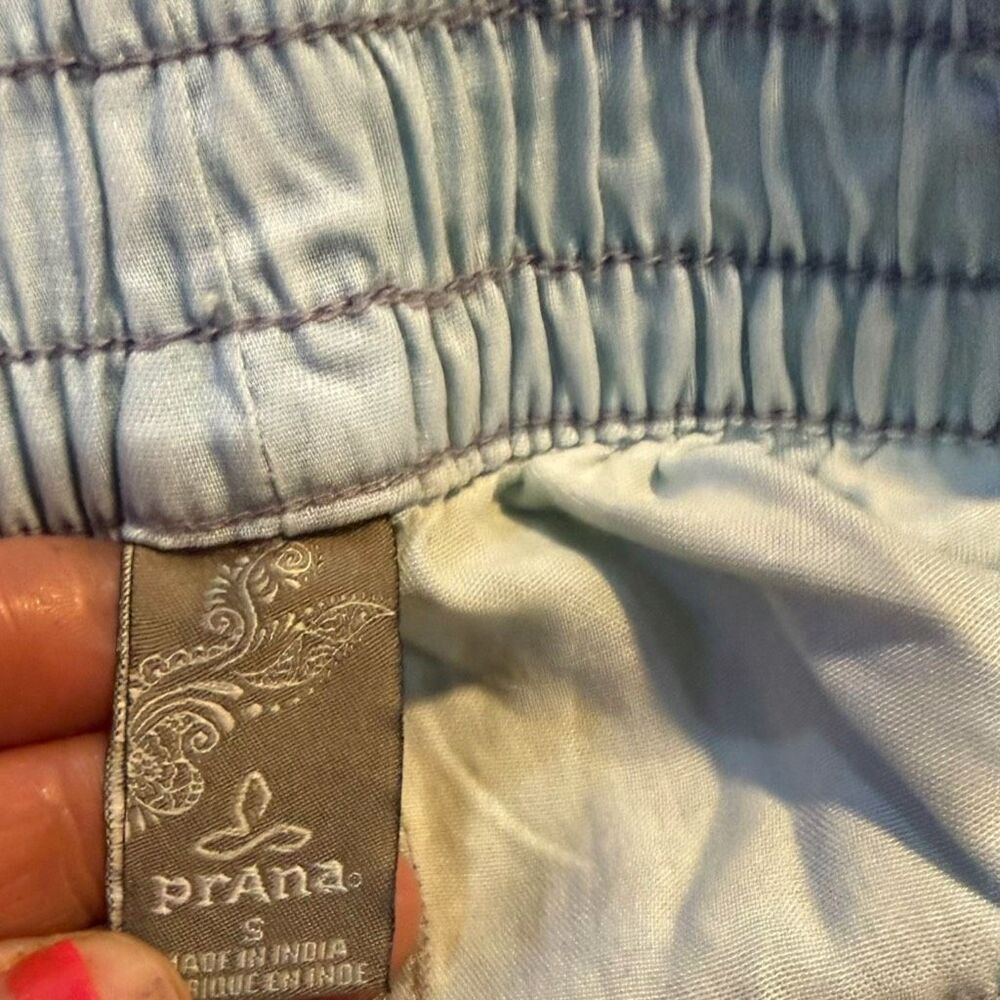 PRANA Women’s Shelly Light Wash TENCEL Button Front Mini Skirt Size Small - Picture 4 of 6